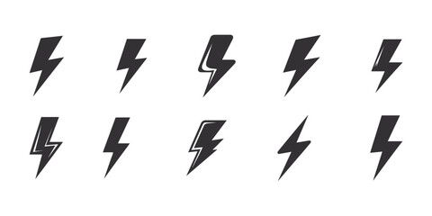 Modern Electric Bolt Logo with Futuristic Blue Light Design.