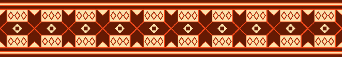 Tribal Ethnic Border Pattern Ornament