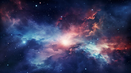 Fototapeta premium space nebula with space