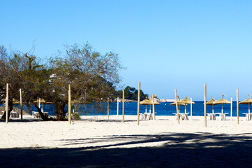 Mediterranean Beach in the Town Santa Ponca on the Island Mallorca