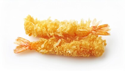 Two Delicious Crispy Fried Shrimp Tempura Ready to Eat A Perfect Appetizer or Snack