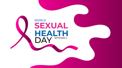 World Sexual Health Day is observed globally on September 4th every year. Promote open conversations around sexual well-being. pregnancy test symbol. Banner poster, flyer. vector illustration
