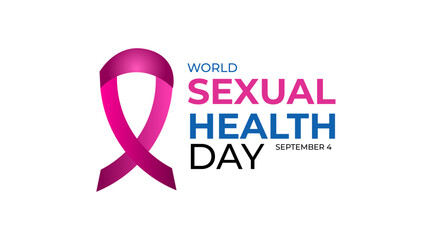 World Sexual Health Day is observed globally on September 4th every year. Promote open conversations around sexual well-being. pregnancy test symbol. Banner poster, flyer. vector illustration