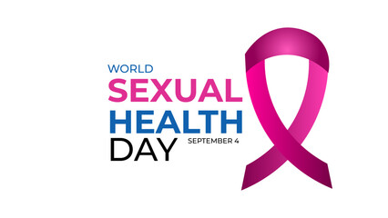 World Sexual Health Day is observed globally on September 4th every year. Promote open conversations around sexual well-being. pregnancy test symbol. Banner poster, flyer. vector illustration
