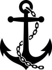 Anchor silhouette Vector Art