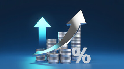Boost your profit margins with rising interest rates and business growth concepts