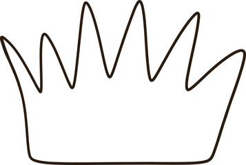 Small bush of grass with black outline