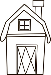 Painting of a rice and wheat warehouse