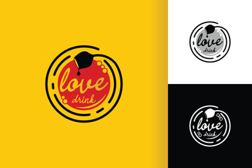 Love Drink Beverage Logo Design