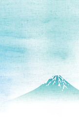 富士山　和柄　年賀状　背景