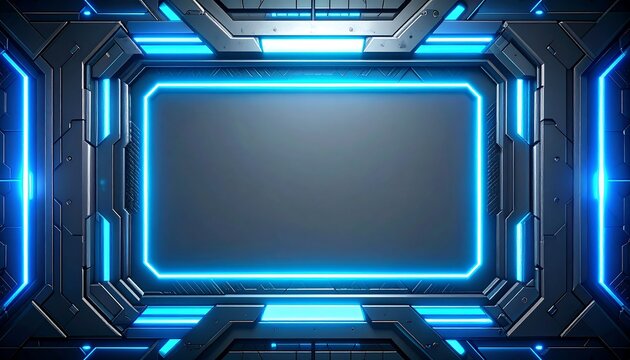 Futuristic Technology Background.