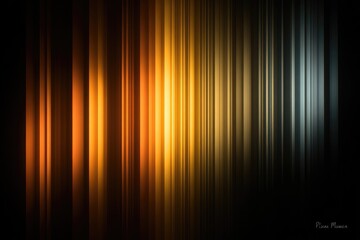 Abstract vertical stripes of warm and cool colors
