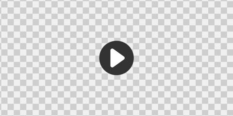 Play button on transparent background texture.