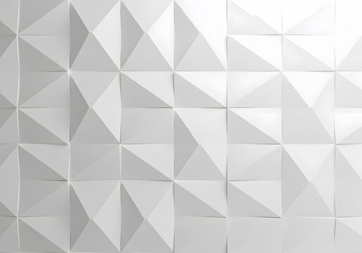 Abstract seamless geometric vector pattern with gray triangle polygonal shapes and origami style texture