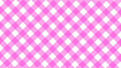 Pink plaid pattern with transparent background