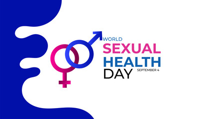World Sexual Health Day poster vector illustration. Promote open conversations around sexual well-to raise awareness about the mission. pregnancy test symbol. Banner poster, flyer. vector illustration
