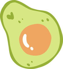 Cute Avocado Clipart, Mexican Food PNG, Fiesta Fruit Illustration, Guacamole Party Graphic