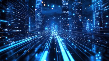 fiber optics background with many light spots