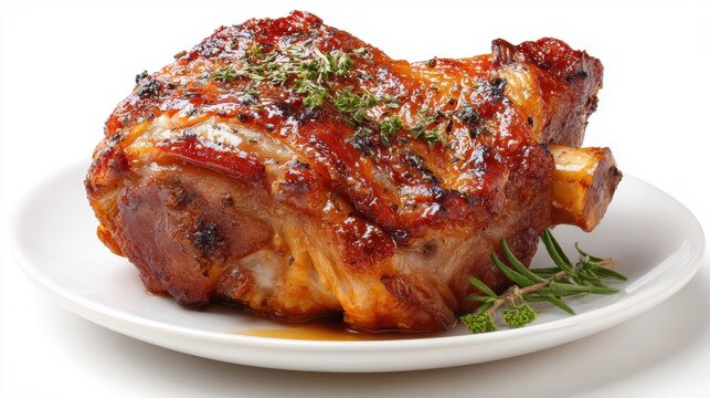 Roasted Pork Knuckle Recipe, Crispy Skin, Delicious Food