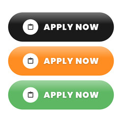 Dynamic application buttons in black, orange, and green, perfect for websites, apps, and call-to-action designs that drive conversions and engagement with vibrant color