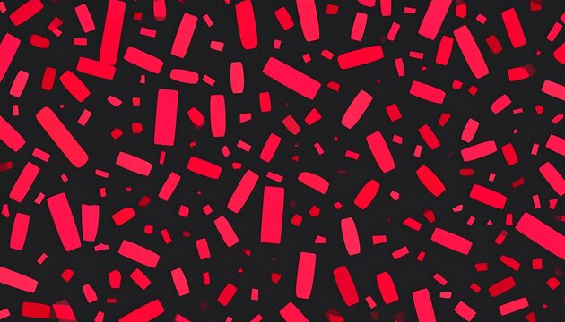 Red confetti pattern, digital art background - Powered by Adobe