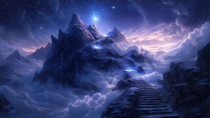 Mystical Mountain Stairway to Heaven