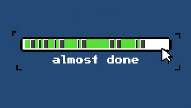 Pixel Art Progress Bar Almost Done