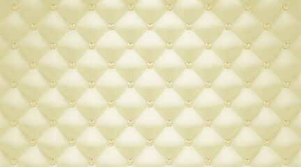 キルティング背景（ハート・黄色）blenderで制作の3DCG