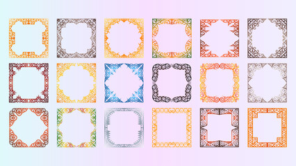 African Tribal Motif Decorative Frame Art