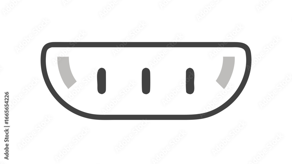 Poster a stylized graphic representation of a usb type a connector port showcasing its distinctive shape an