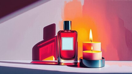 Perfume bottle illustration