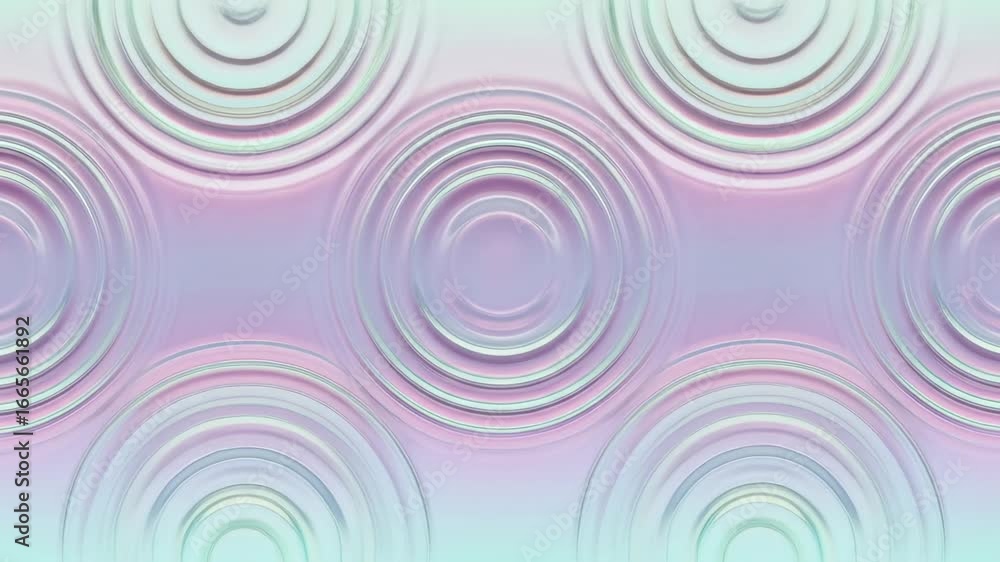 Poster abstract colorful ripple pattern in soft pastel shades with dynamic circular motion