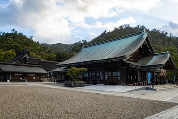 日本の島根の出雲の出雲大社の社殿
