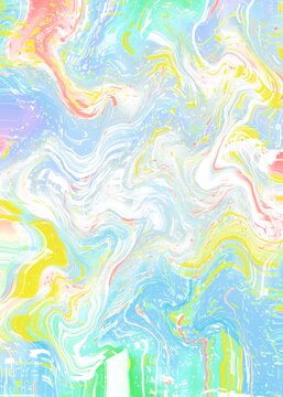 An imaginative illustration featuring a colorful, abstract character.