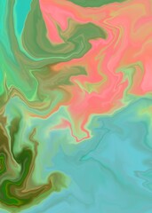 An imaginative illustration featuring a colorful, abstract character.