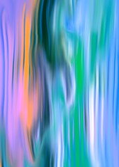 An imaginative illustration featuring a colorful, abstract character.