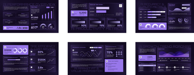 Modern AI Dashboard Infographic