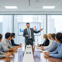 Fototapeta premium business people in a meeting