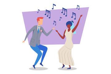 Two elegant champagne glasses clinking together, symbolizing toast in celebration of marriage. Cute hearts floating above them, representing love and joy in moment