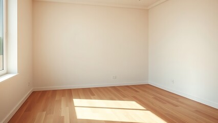 A serene minimalist living room corner with wooden accents, showcasing simplicity and elegance.