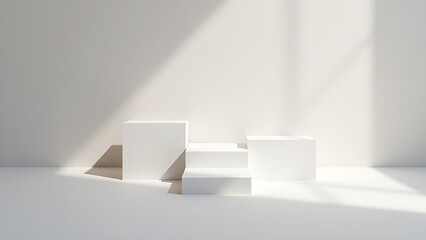 Geometric arrangement of sleek rectangular objects on a neutral surface, showcasing minimalist design.