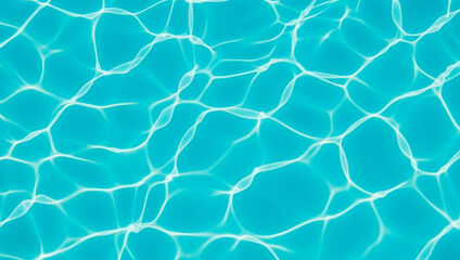 Water surface with light reflections creates abstract patterns in shades of blue, producing a tranquil rippling design that highlights fluid texture and soft harmony.