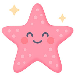 Brightly colored starfish