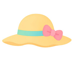 Straw hat at the beach