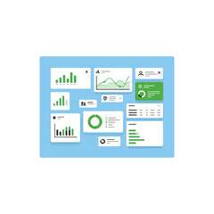 Dashboard interface for data analysis and business intelligence reporting