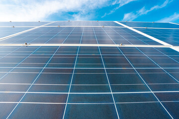 Solar power. Solar panel and sun energy. Electric from sunlight. Energy from the sun powers....