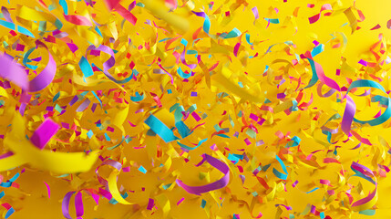 A festive and vibrant seamless abstract background with colorful splashes of sugar and paint