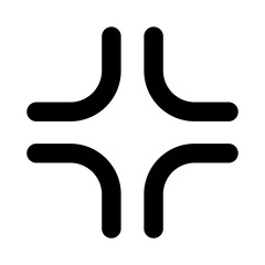 Full screen icon. Arrow mark icon. Vector isolated on white background. vector illustration