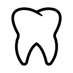 Tooth, linear icon. Line with editable stroke vector illustration