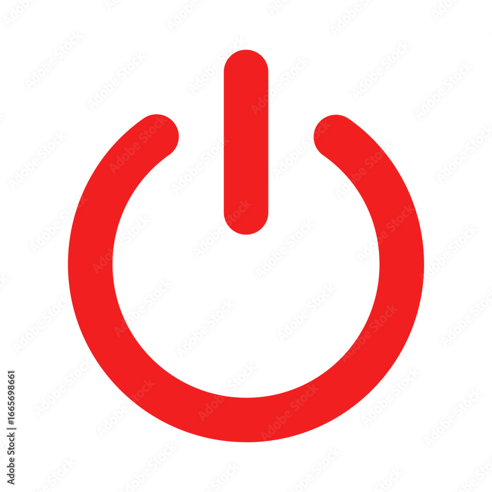 Aufkleber vector shut down icon. modern flat design vector illustration, quality concept for web banners, web 